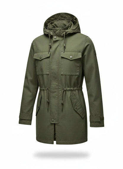 Green Hooded Field Jacket for Men
