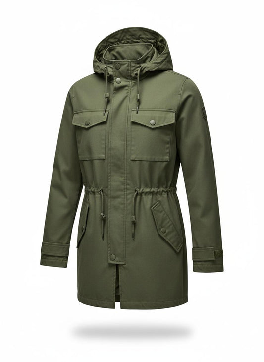 Green Hooded Field Jacket for Men