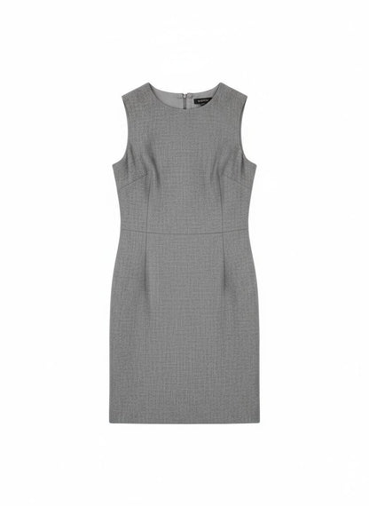 Gray Sleeveless Shift Dress for Women