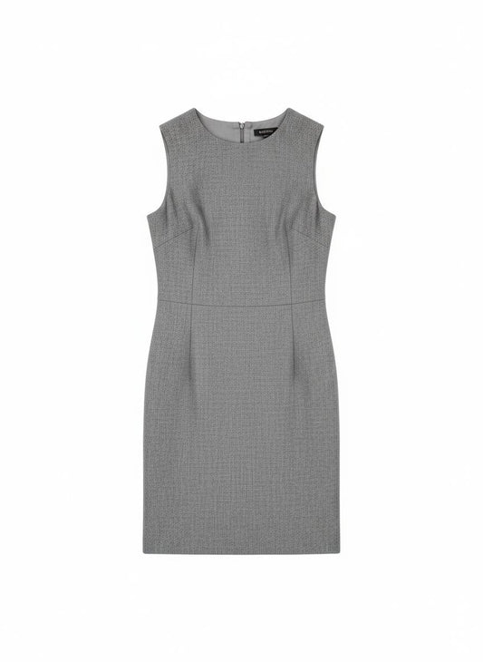 Gray Sleeveless Shift Dress for Women