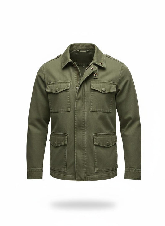 Green Utility Jacket for Men