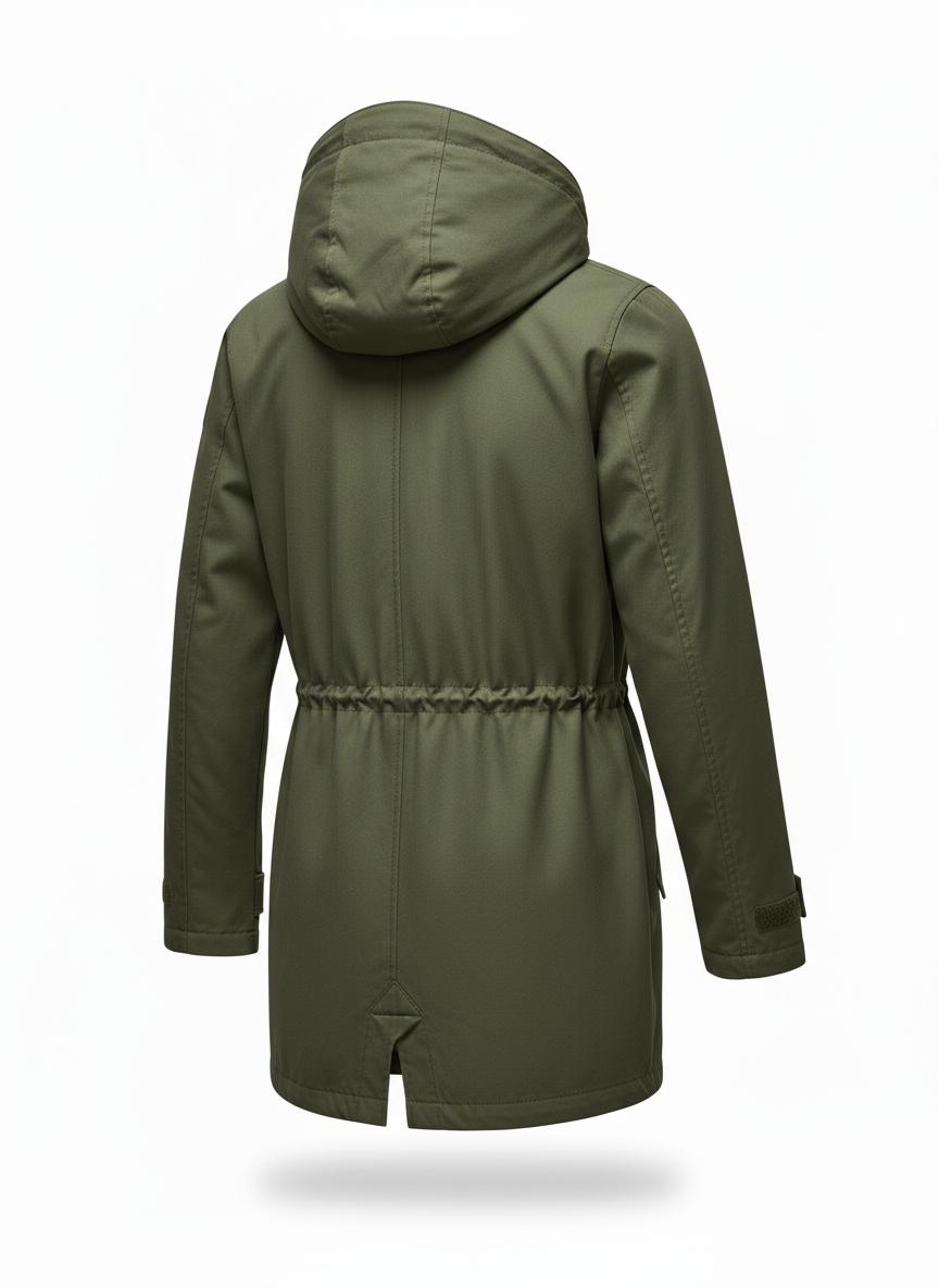 Green Hooded Field Jacket for Men
