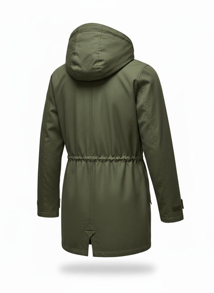 Green Hooded Field Jacket for Men