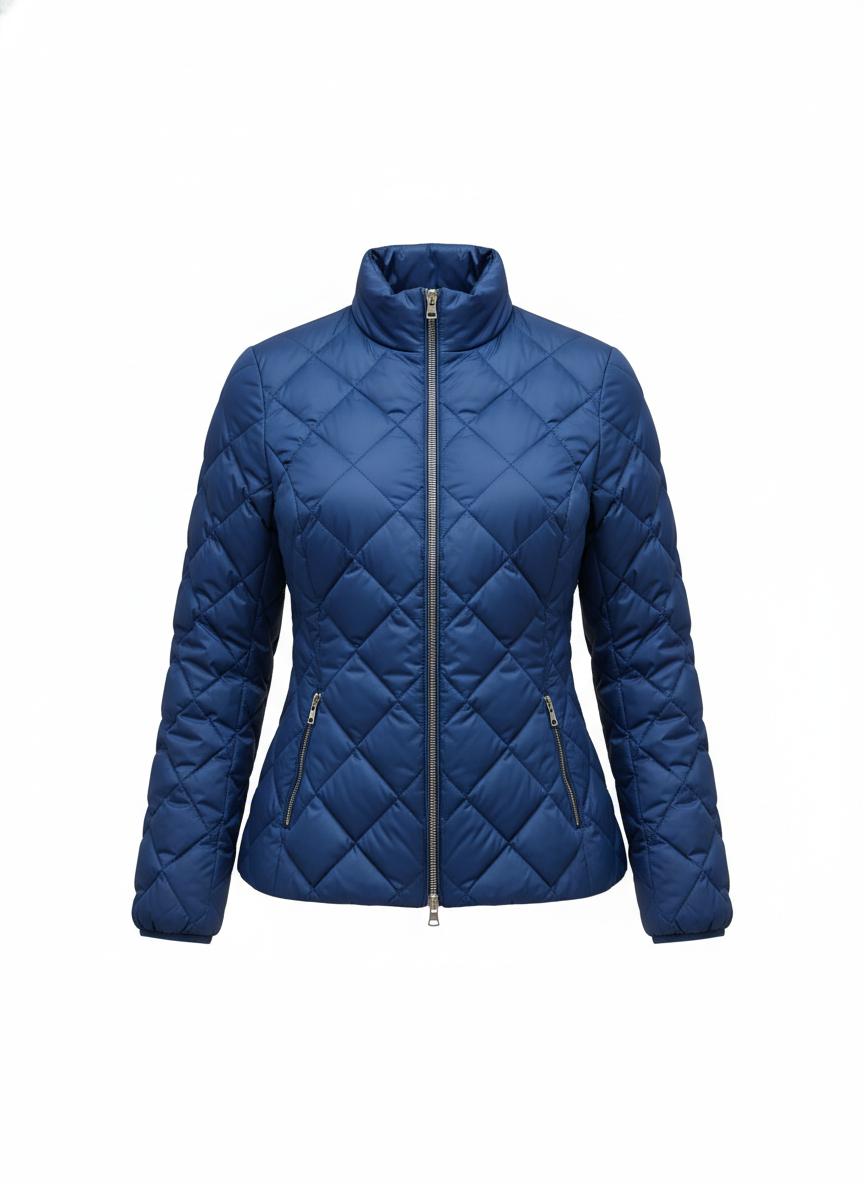 Blue Quilted Vest for Women