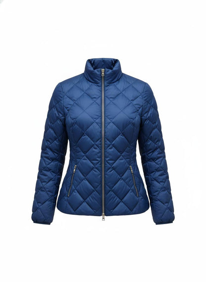 Blue Quilted Vest for Women